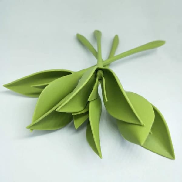 Servetthållare - Creative Art - Set med 40 st - Plast - Grön - 19,8 x 5,5 cm