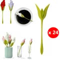 Miniatyrbild 1 av 4: Servetthållare - Creative Art - Set om 24 - Grön - Plast - 19,8 x 5,5 cm