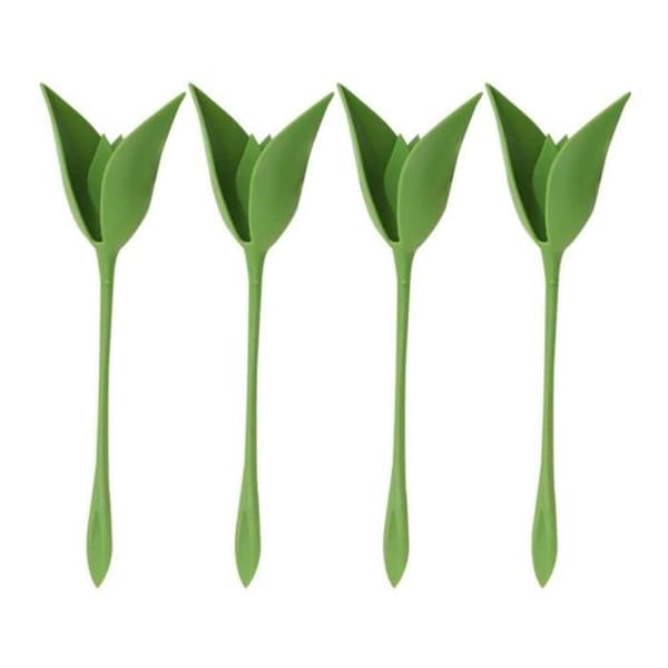 12 st Creative Flower Servetthållare Rose Paper Servett Blomma Verktyg Roll Blomma Grön Design för bordsdekoration
