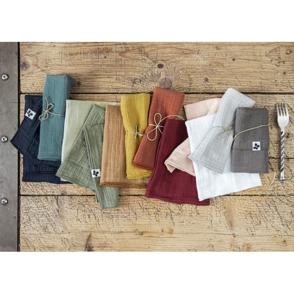 Paket med 2 handdukar "Gaïa" 50 x 70 cm "Bomullsgaze"
