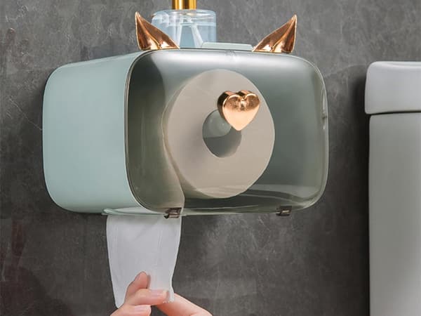 Toalettpappershållare med Mobilhållare