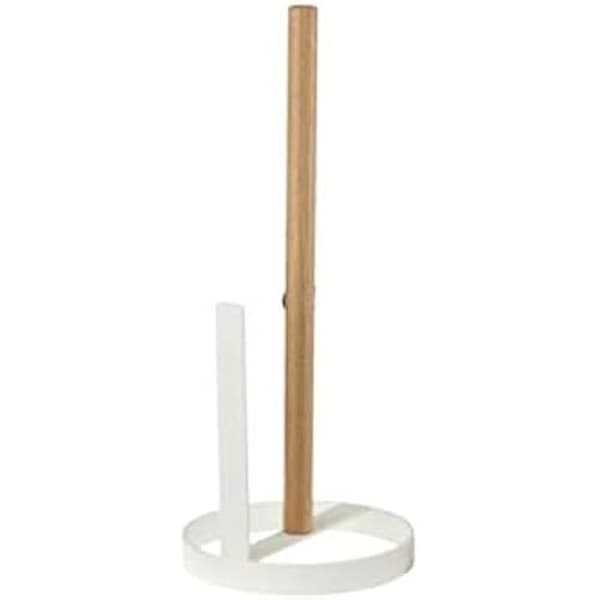 Kökspappersautomat - DKD Home Decor - 13 x 13 x 31,5 cm - Vit metall - Furu - Elegant design