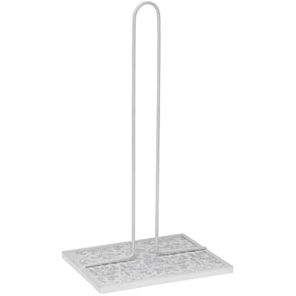 Köksrullepappershållare - VERSA - Damaskus - Metall - Stål - MDF Trä - 14,5 x 18 x 32,5 cm