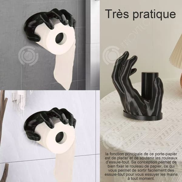 INN Resin Pappershanddukshållare Hand Form Pappershanddukshållare Pappershandduksrullehållare Kreativitetspresent