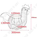 Miniatyrbild 4 av 4: TD® Chrome Wire Höna Form/ Ägghållare Korg/Kökstillbehör/Köksredskap