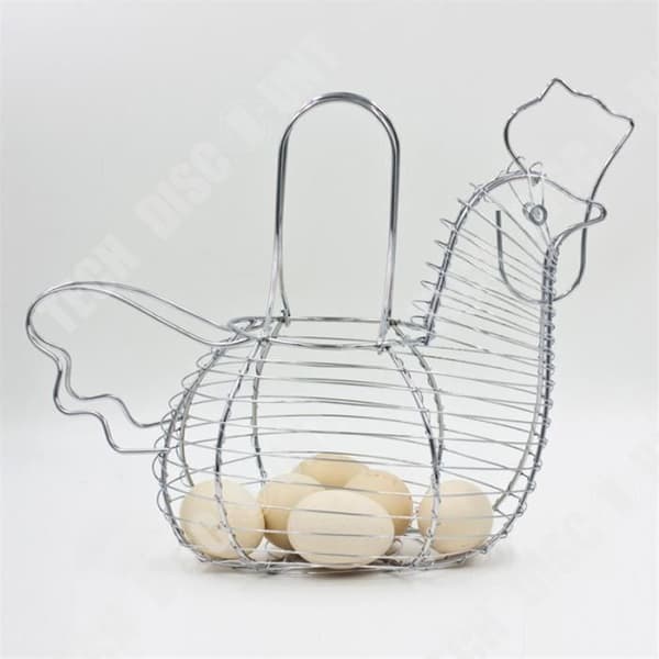 TD® Chrome Wire Höna Form/ Ägghållare Korg/Kökstillbehör/Köksredskap