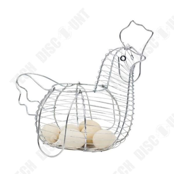 TD® Chrome Wire Höna Form/ Ägghållare Korg/Kökstillbehör/Köksredskap
