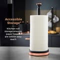 Miniatyrbild 3 av 4: Tower - T826133BLK - Cavaletto Pappershållare med mjukt foder Svart/Roséguld