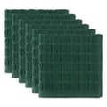 Miniatyrbild 1 av 4: Dii - CAMZ37844 - Set med nebbiga kökshanddukar, 100% bomull, mörkgrön, 30,5 x 30,5 cm