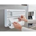 Miniatyrbild 4 av 6: Leifheit Parat ComfortLine väggdispenser 25703, köksväggdispenser för 3 rullar, pappersdispenser med vassa blad