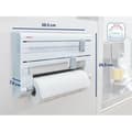 Miniatyrbild 6 av 6: Leifheit Parat ComfortLine väggdispenser 25703, köksväggdispenser för 3 rullar, pappersdispenser med vassa blad