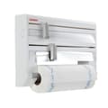 Miniatyrbild 1 av 6: Leifheit Parat ComfortLine väggdispenser 25703, köksväggdispenser för 3 rullar, pappersdispenser med vassa blad
