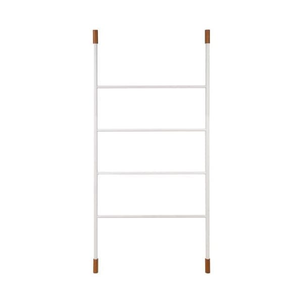 Handdukshängare - Versa - 150 x 2,2 x 70 cm - Bambu, Metall - Vit