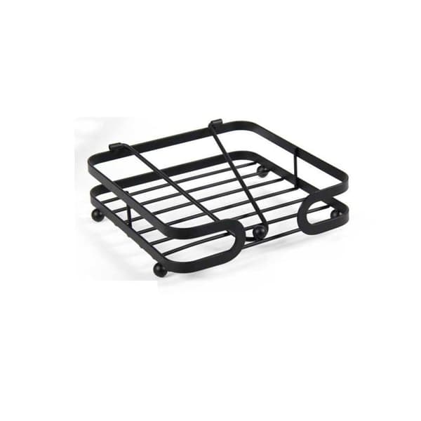 Gicos bordsservettshållare kök bar i metall 18 x 18 x 5 cm med servetthållare färg svart CHL-831003