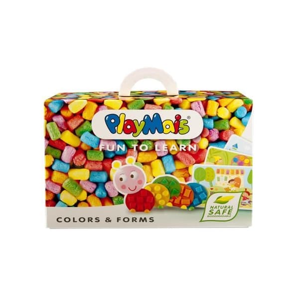 COFFRET EDUCATIF PLAYMAIS former och färger - kreativt naturligt nöje - 3 år