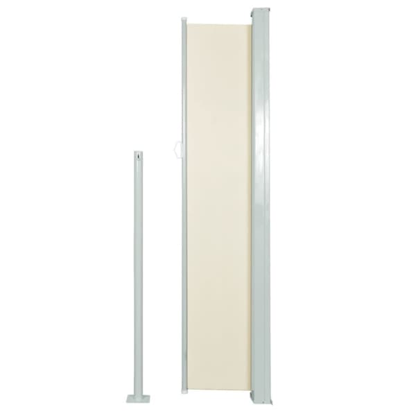 vidaXL Uttrekkbar sidemarkise 160x300 cm kremfarget