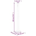 Miniatyrbilde 6 av 6: vidaXL Uttrekkbar sidemarkise 160x300 cm kremfarget