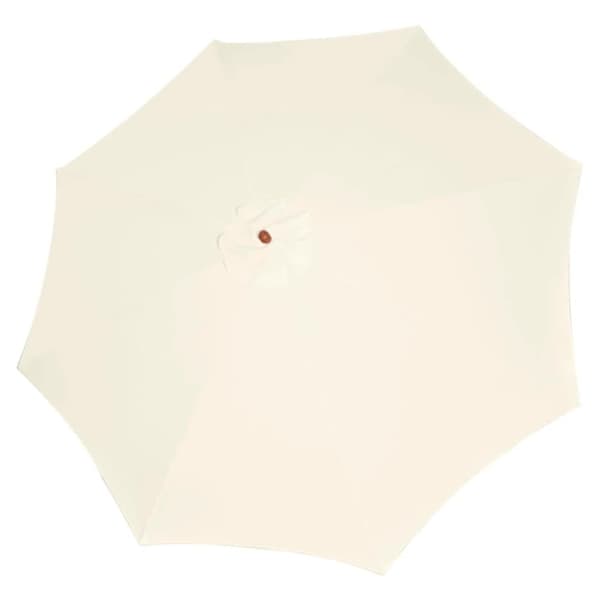 vidaXL Parasoll 300x258 cm sandhvit
