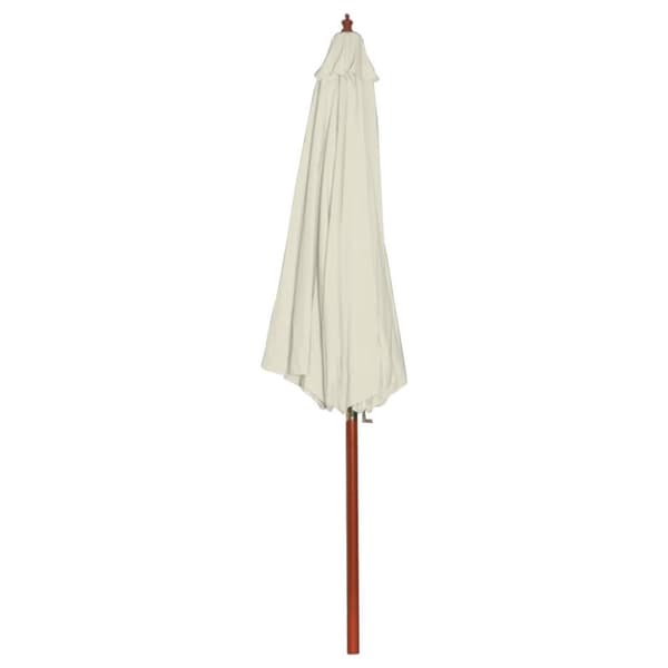 vidaXL Parasoll 300x258 cm sandhvit