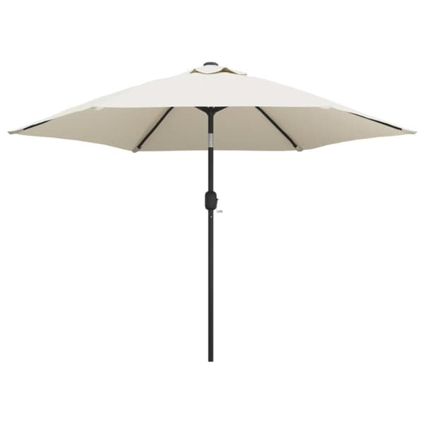 vidaXL Parasoll sandvit stål 3 meter