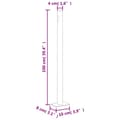 Miniatyrbilde 9 av 9: vidaXL Uttrekkbar sidemarkise 160x300 cm brun