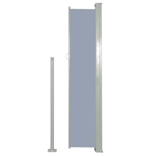 vidaXL Uttrekkbar sidemarkise 160x300 cm grå