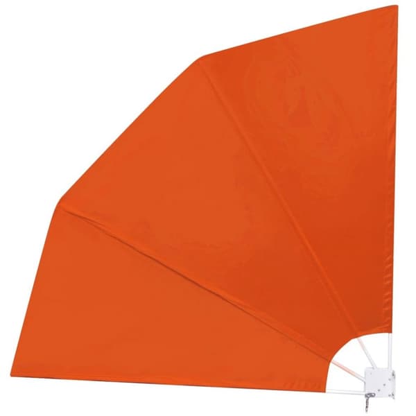 vidaXL Sammenleggbar sidemarkise for balkong terrakotta 210x210 cm