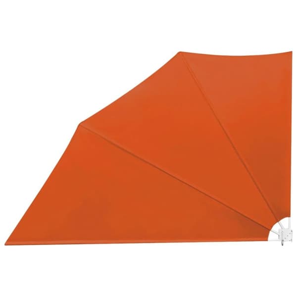 vidaXL Sammenleggbar sidemarkise for balkong terrakotta 160x240 cm