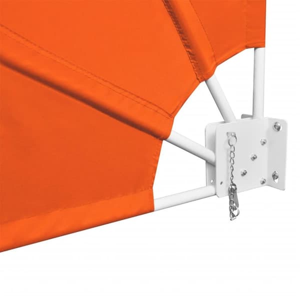vidaXL Sammenleggbar sidemarkise for balkong terrakotta 160x240 cm