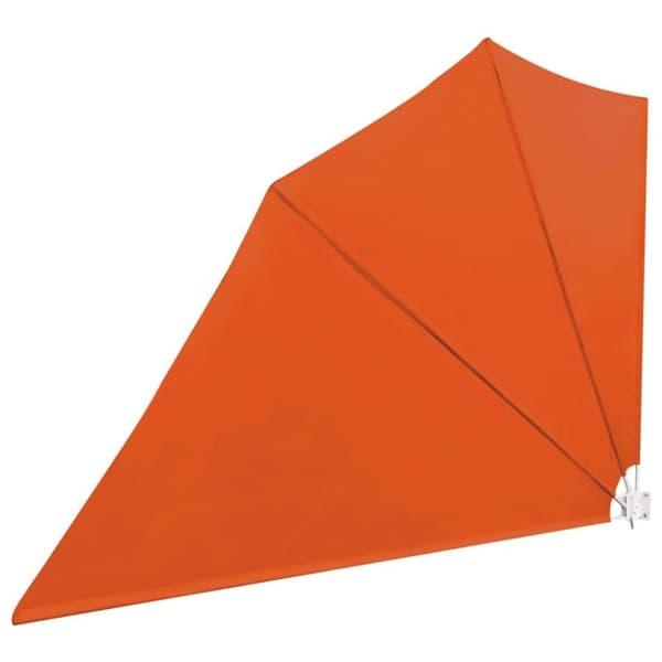 vidaXL Sammenleggbar sidemarkise for balkong terrakotta 160x240 cm