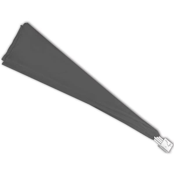 vidaXL Sammenleggbar sidemarkise for balkong grå 140x140 cm