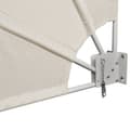 Miniatyrbilde 4 av 8: vidaXL Sammenleggbar sidemarkise for balkong krem 140x140 cm
