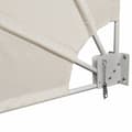 Miniatyrbillede 4 af 8: vidaXL sammenklappelig sidemarkise til altan cremefarvet 210 x 210 cm