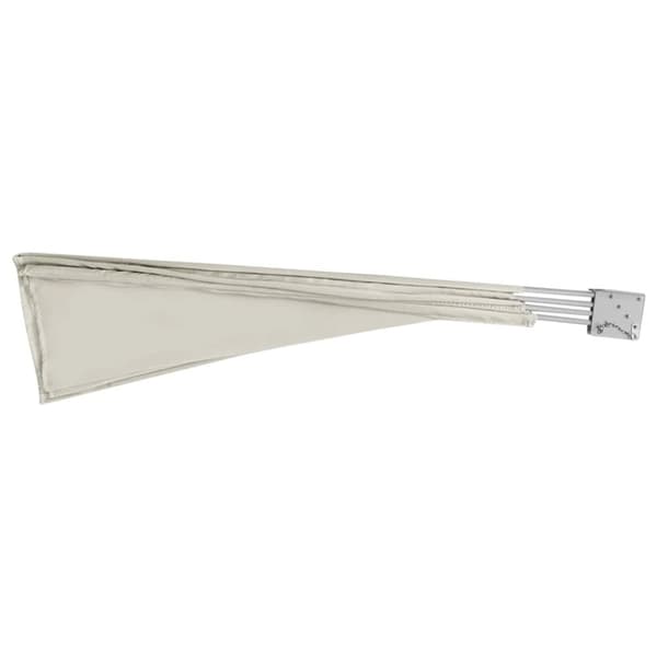 vidaXL sammenklappelig sidemarkise til altan cremefarvet 210 x 210 cm