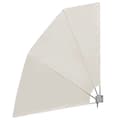 Miniatyrbillede 2 af 8: vidaXL sammenklappelig sidemarkise til altan cremefarvet 210 x 210 cm