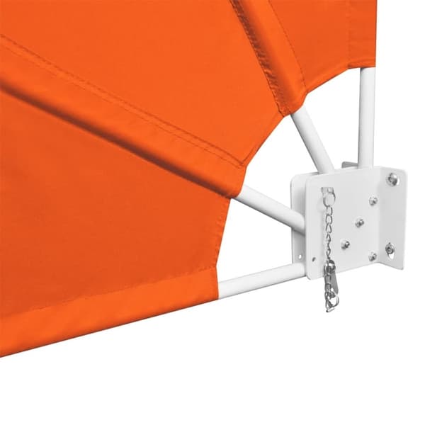 vidaXL Kokoontaittuva parvekkeen sivumarkiisi terrakotta 140x140 cm