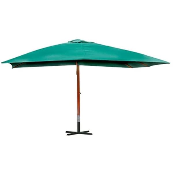 vidaXL svævende parasol Melia 300 x 400 cm grøn