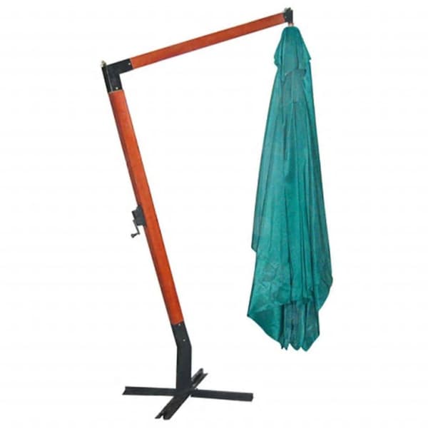 vidaXL svævende parasol Melia 300 x 400 cm grøn