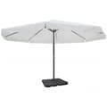 Miniatyrbillede 2 af 9: vidaXL haveparasol med transportabel fod aluminium hvid