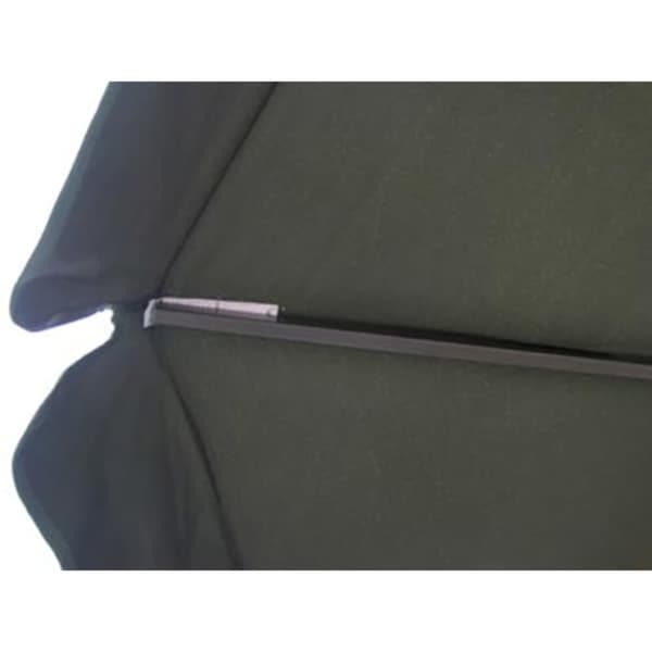 vidaXL Grønn Samos Parasoll 500 cm aluminium