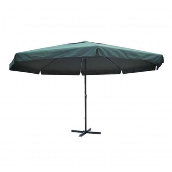 vidaXL Grønn Samos Parasoll 500 cm aluminium
