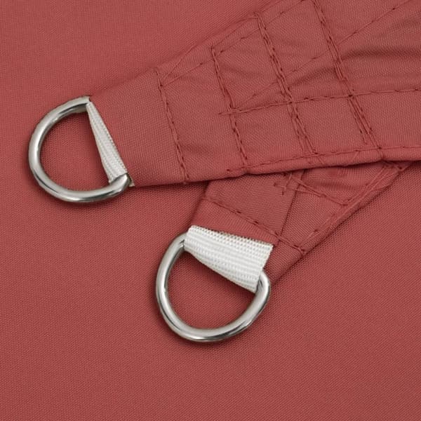 vidaXL Solseil oxfordstoff trekantet 3,6x3,6x3,6 m terrakotta