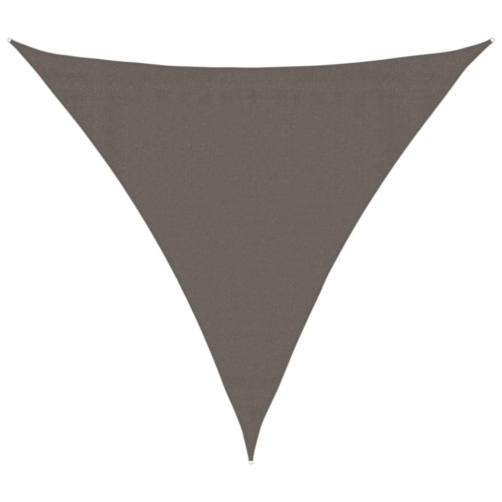 vidaXL Solsegel HDPE trekantigt 3,6x3,6x3,6 m antracit