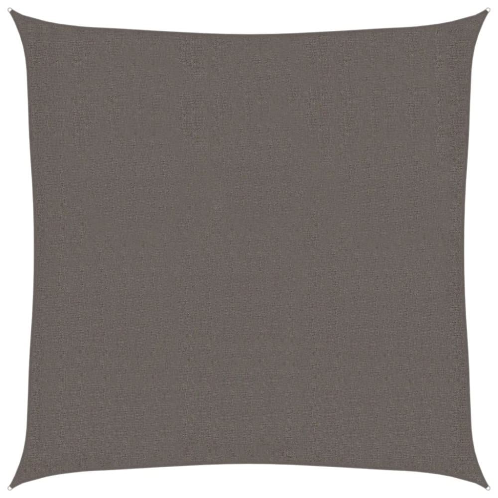 vidaXL Solsegel HDPE kvadratiskt 3,6x3,6 m antracit