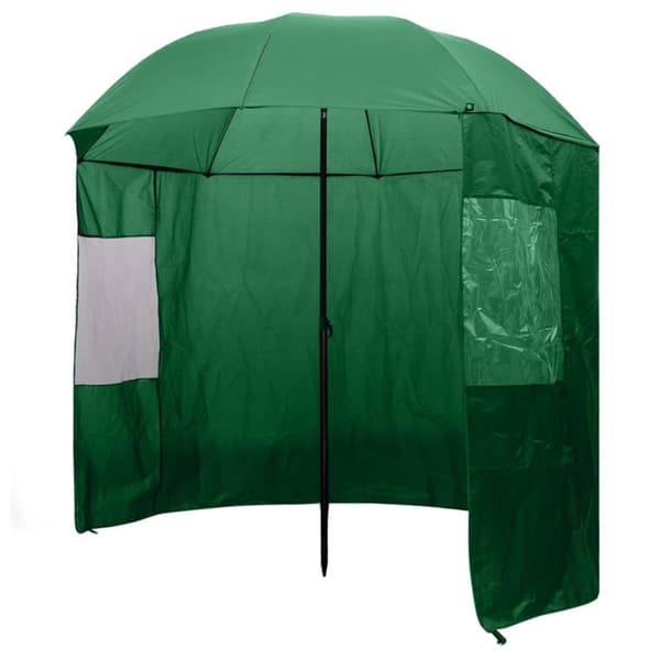 vidaXL Fiskeparaply Grøn 240x210 cm 91027
