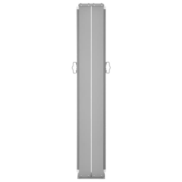 vidaXL Uttrekkbar sidemarkise 160x600 cm kremhvit