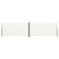 Miniatyrbilde 2 av 10: vidaXL Uttrekkbar sidemarkise 160x600 cm kremhvit