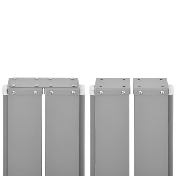 vidaXL Uttrekkbar sidemarkise 160x600 cm grå