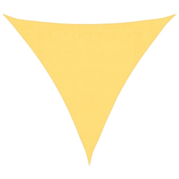 vidaXL Solskärmssegel HDPE trekantigt 3,6 x 3,6 x 3,6 m beige