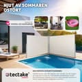 Miniatyrbild 7 av 11: Sidomarkis dubbel i Aluminium - 160 x 600 cm, beige